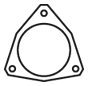 DAF 1248140 Gasket, exhaust pipe